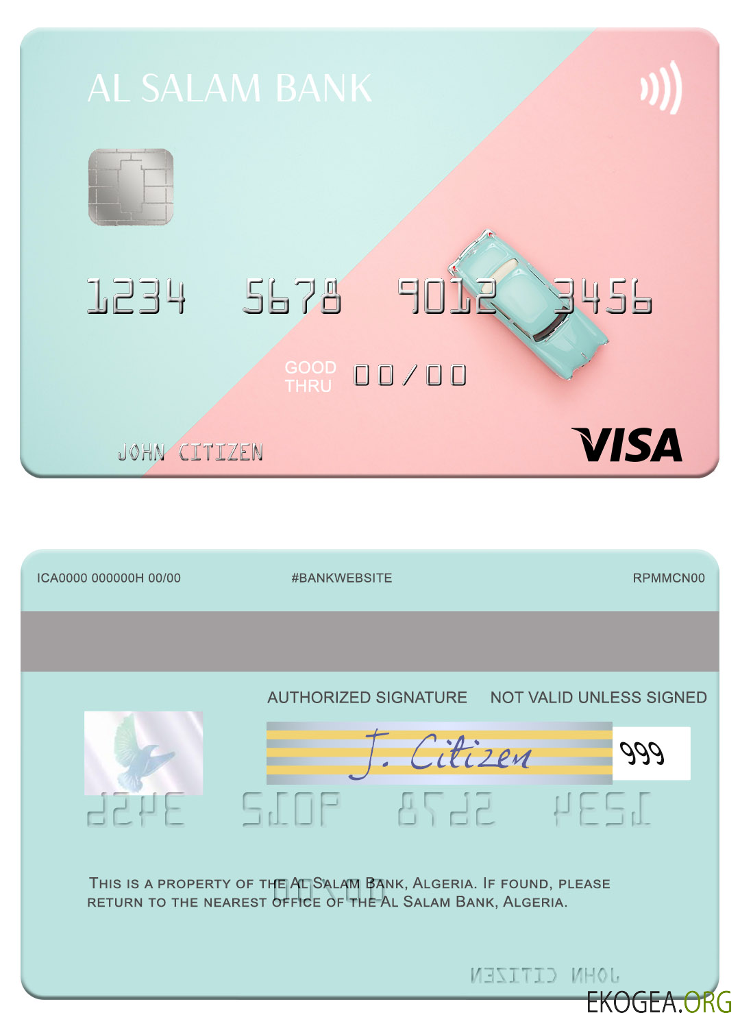 Carte visa Algérie Al Salam Bank